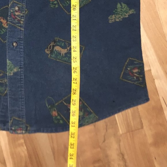 VTG Eddie Bauer Outdoor Print Heavyweight Overshirt Jacket - Picture 7 of 10